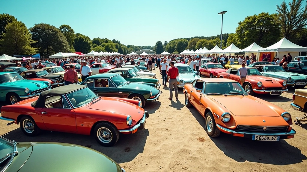 Retro automobilių susitikimas Kaune, entuziastai bendrauja prie klasikinių automobilių